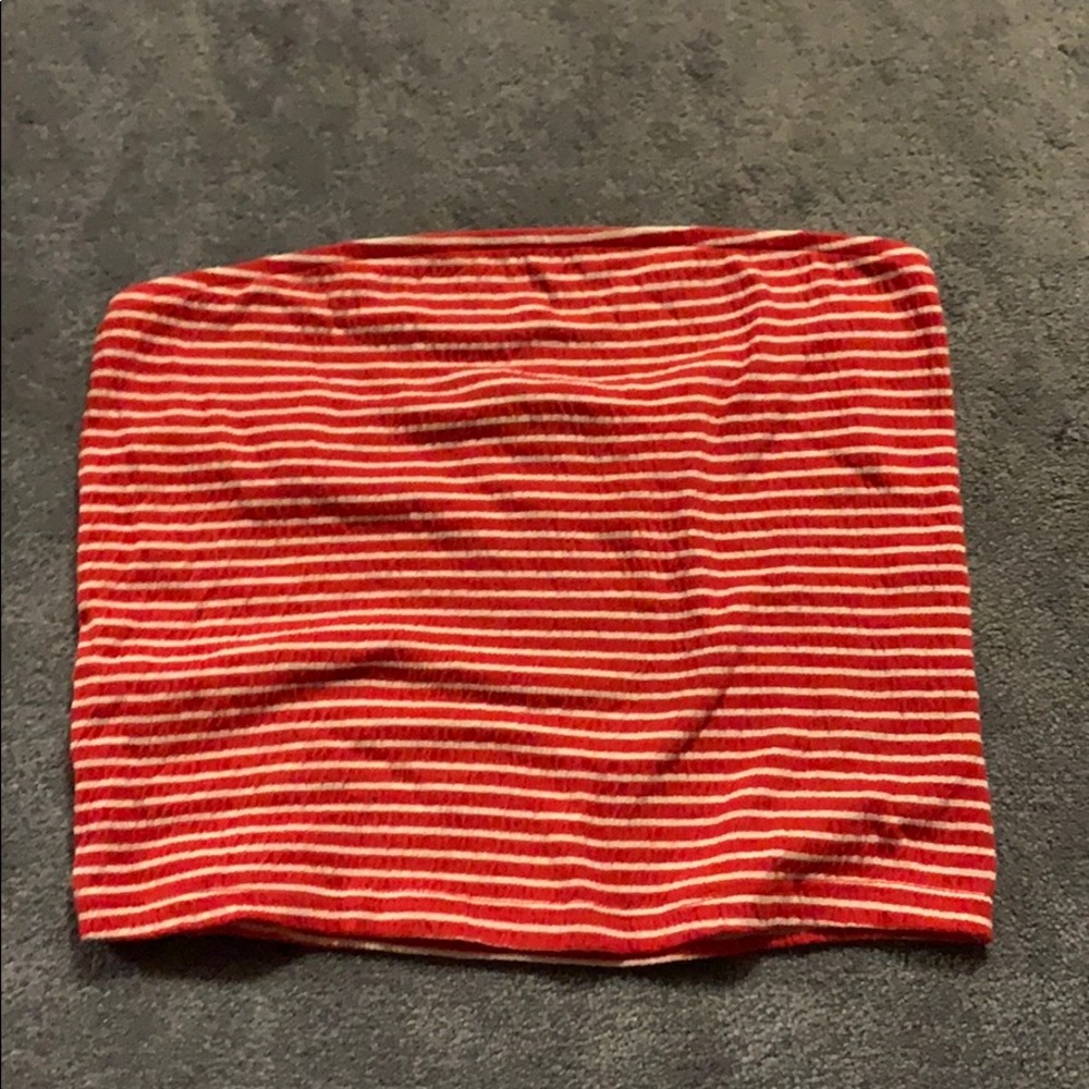 striped american eagle tube top